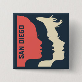 WMSD General Square Pins Vierkante Button 5,1 Cm