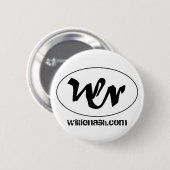wn logo, willienash.com ronde button 5,7 cm (Voorkant /achterkant)