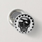 W'n Sugar Skull Cafe Racer Ronde Button 3,2 Cm (Voorkant /achterkant)