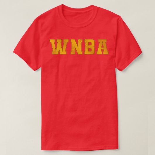WNBA 3 Goud T-shirt (Design voorkant)