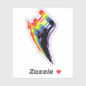 WNBA-PRIDE — SHADES VAN LGBTQ-LOGO STICKER (Vel)