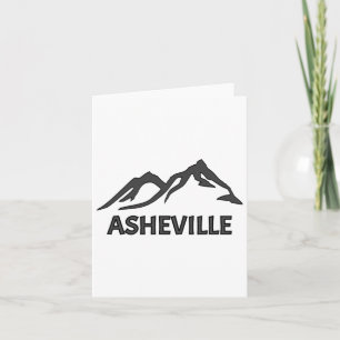 WNC Asheville Mountains NC Blue Ridge North Caroli Kaart