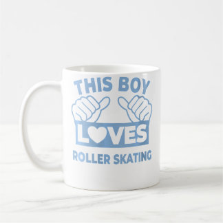 Wo Deze Jongen Houdt Van Roller Skaten Roller Skat Koffiemok