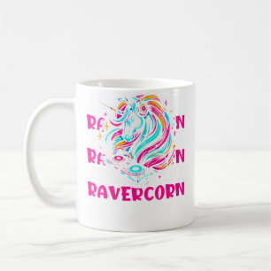 Wo Eenhoorn Electro Rave Raver Hardtekk Techno Rav Koffiemok