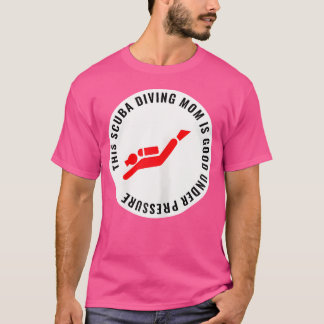 Wo Funny Scuba Diving Moederdag T-shirt