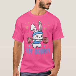 Wo Gym Bunny Grappige Workout Kleding Harten Barbe T-shirt