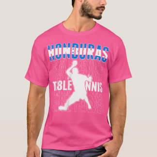 Wo Honduras Tafeltennis Fans T-Shirt Hondurese Vla