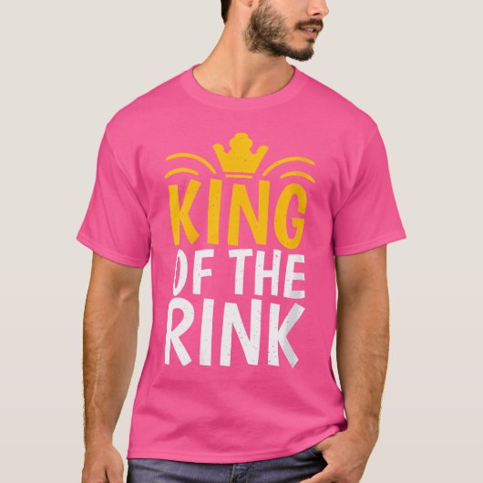 Wo King Of The Rink Roller Skating T-shirt (Voorkant)