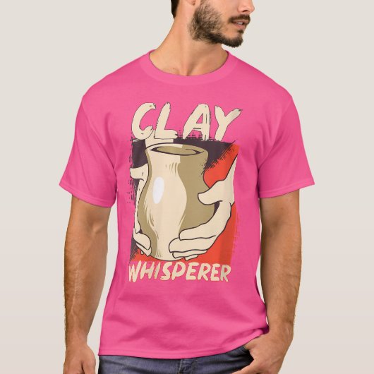 Wo Klei Fluisteraar Grappige Pottenbakker Keramisc T-shirt (Voorkant)