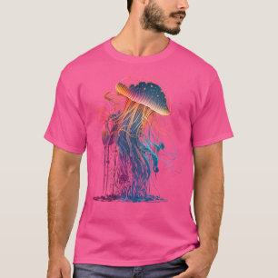 Wo kwal Ocean Animal Scuba Duiken Jelly Fish T-shirt