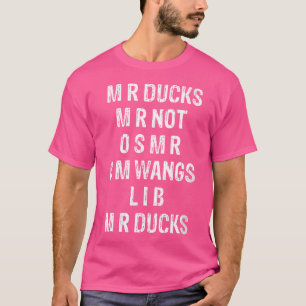 Wo M R Eenden M R Niet O S M R C M Vleugels Eend L T-shirt