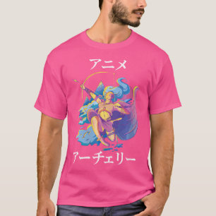 Wo Schattige Kawaii Anime Archery Girl Otaku Japan T-shirt