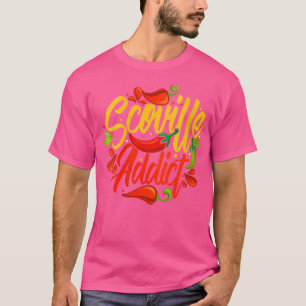 Wo Scoville Verslaafde Pittige Hete Chili Habanero T-shirt