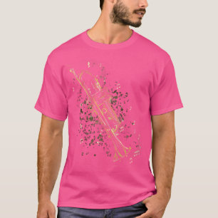 Wo trompettist Jazz trompetmuziek T-shirt