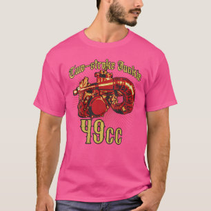 Wo Two-Stroke Junkie 49Cc Motorfietsen T-shirt