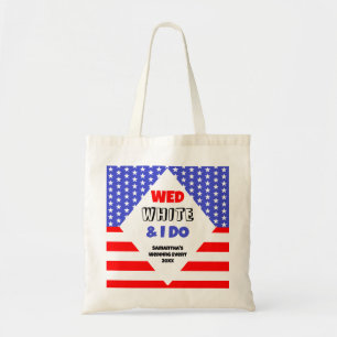 Wo, Wit & Ik Doe Patriottische Trouwfeest Evenemen Tote Bag