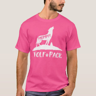 Wo Wolf Pack Bijpassende familie Mama Wolf Wolven T-shirt