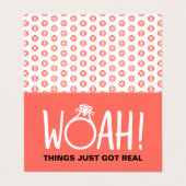 Woah Enregistrer le Carte photo de date (Extérieur déplié)