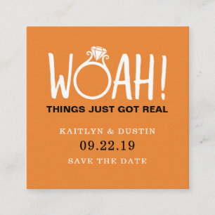 Woah Save the Date Informatiekaartje