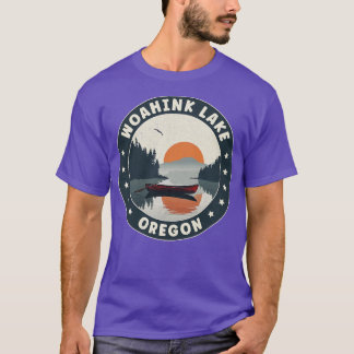 Woahink Lake Oregon zonsondergang T-shirt