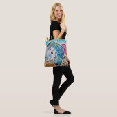 WOBBLE-ROCK Chow dog waterverf batik Draagtas (Op model)