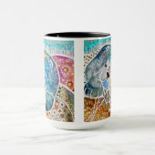 WOBBLE-ROCK Chow dog waterverf batik Mok (Midden)