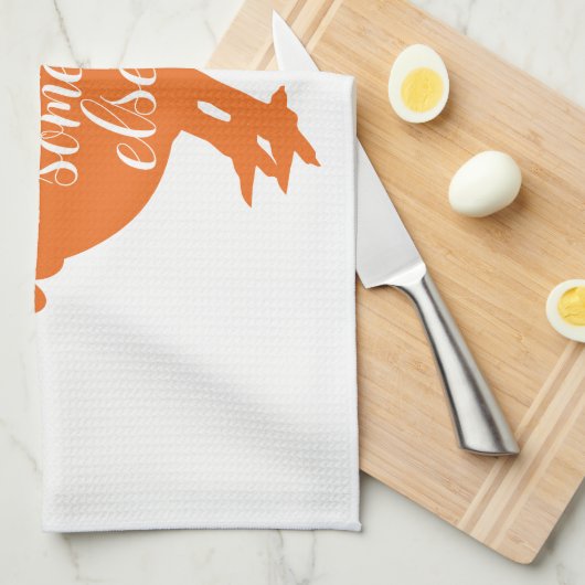 Wobble Wobble iets dergelijks Funny Turkey citaat Theedoek (Quarter Fold)