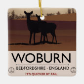 Woburn - Bedfordshire  reisposter. Keramisch Ornament (Voorkant)