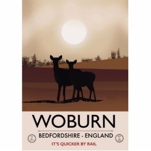 Woburn - Bedfordshire  reisposter. Staand Fotobeeldje