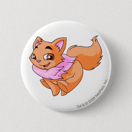 Wocky Oranje Ronde Button 5,7 Cm (Voorkant)