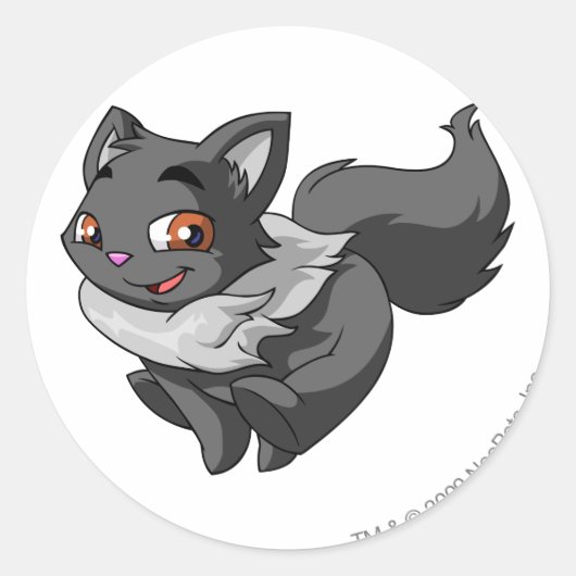 Wocky Shadow Ronde Sticker (Voorkant)