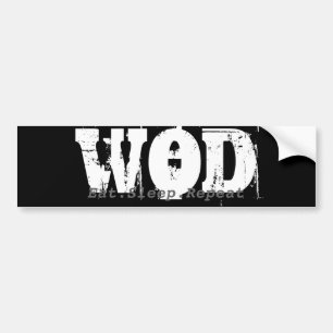 WOD.Eat.Sleep.Herhaal Bumper Bumpersticker