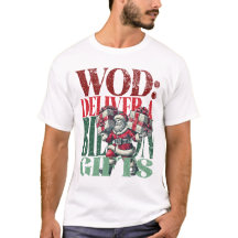WOD Fun Christmas-versie van fitnessvoorwaarden