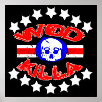 WOD Killa - Poster de crâne Kettle du projet RX