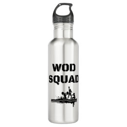 WOD SQUAD - door kruisredding geïnspireerd uniek Waterfles