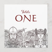 Woden & Fríge individuele tafel nummers Programma (Voorkant)