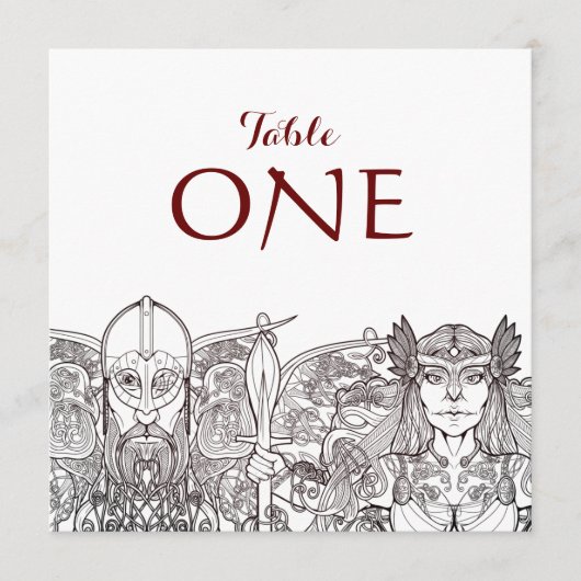 Woden & Fríge individuele tafel nummers Programma (Voorkant)