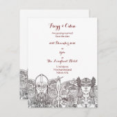 Woden & Fríge Save the Date Kaart (Voorkant / Achterkant)