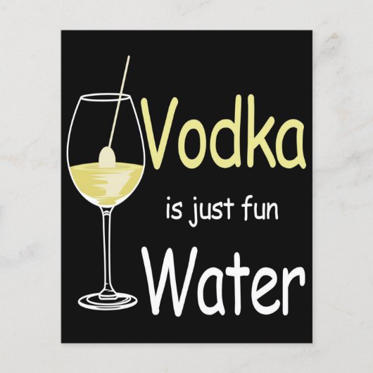 Wodka is gewoon een vun waterontwerp (Voorkant)