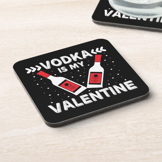 Wodka is mijn Valentijn Bier Onderzetter (Linkerzijde)