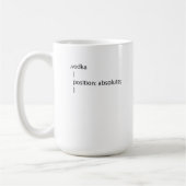 Wodka-klasse Koffiemok (Links)