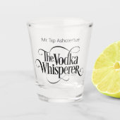 Wodka Whisperer (gepersonaliseerd) Shot Glas (Voorkant)