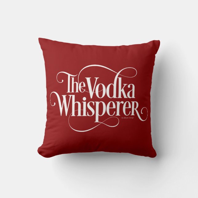 Wodka Whisperer Kussen (Voorkant)