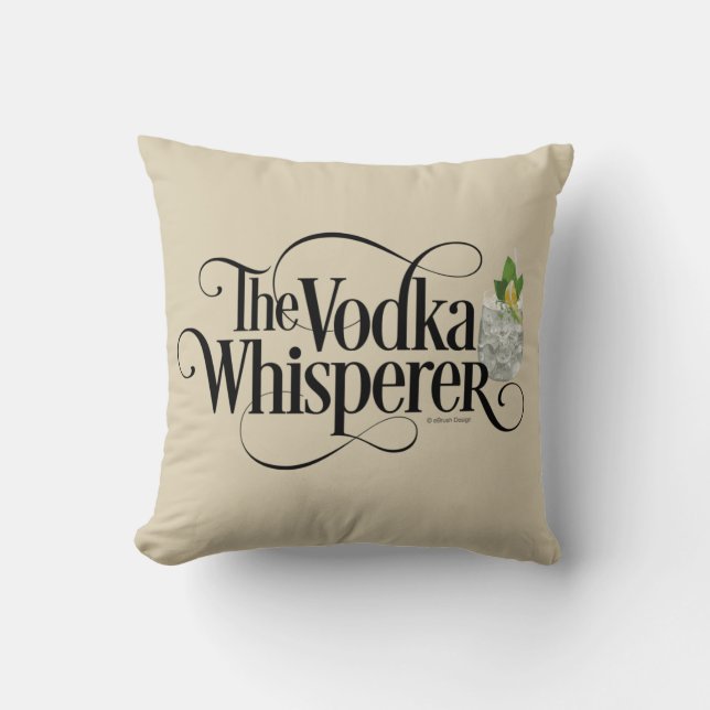 Wodka Whisperer Sierkussen (Voorkant)