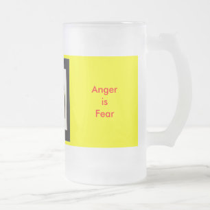 ! Woede creëren is angst Matglas Bierpul