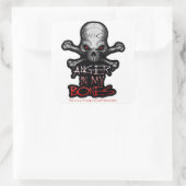 Woede in mijn Botten Vierkante Sticker (Tas)