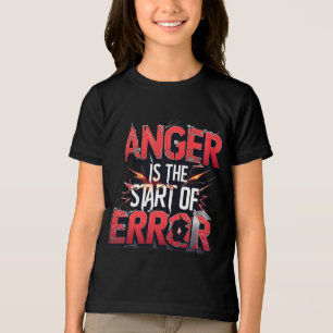 Woede is het begin van fouten Krachtige quote Tri-Blend Shirt