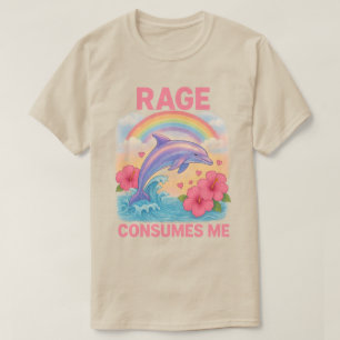 Woede verteert me dolfijn t-shirt
