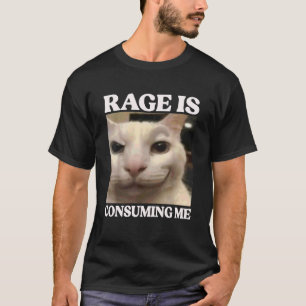 Woede Verteert Me Kat Domme Kat Meme Woede Verteer T-shirt