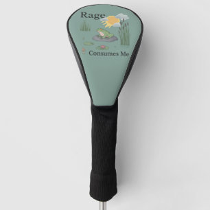 Woede Verteert Me Kikker Vijver Meme Kikker Vintag Golfheadcover